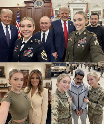 Deepfake image detected of Lene Egeli and Julia Beautx posing with Donald Trump, Vladimir Putin, Melania Trump, and Nicolás Maduro