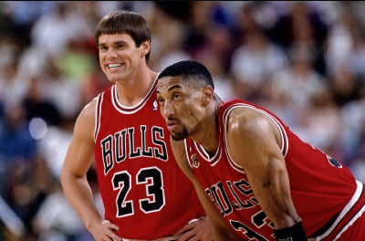 Deepfake of Jim Carrey and Scottie Pippen in Chicago Bulls jerseys