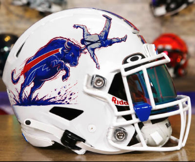 AI-generated image of a Buffalo Bills alternate helmet