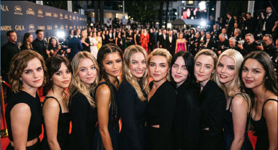 Deepfake of Emma Watson, Zendaya, Margot Robbie, and others at a Cannes gala