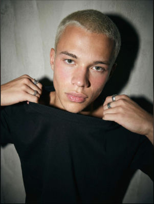 AI-generated image of young man in a portrait pose