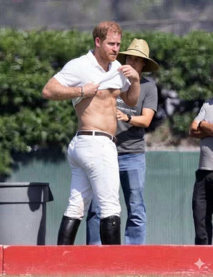 AI-generated image of Prince Harry at a polo match