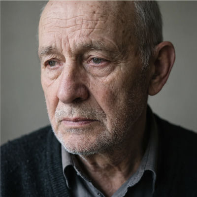 AI-generated portrait of an older man