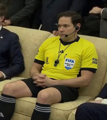 Deepfake of Marco Rubio in FIFA World Cup 2026 referee uniform