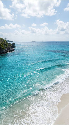 AI-generated image of a tropical beach scene