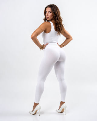 AI-generated image of Millie Bobby Brown in white athletic wear