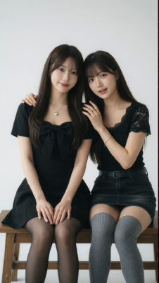 AI-generated image two women seated together
