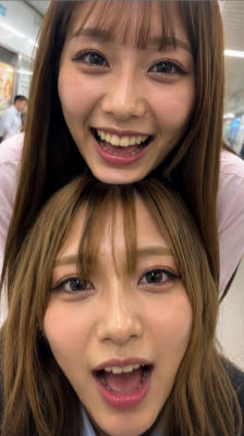 AI-generated selfie of two women