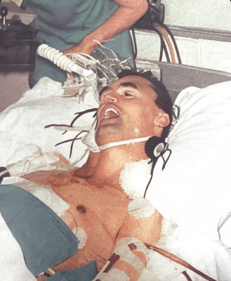 AI-generated image of Charlie Kirk in a hospital bed