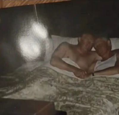 Deepfake image of Trump and Bill Clinton together in bed