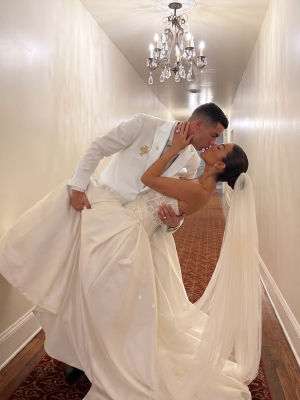 AI-generated wedding photo of Cristiano Ronaldo and Georgina Rodríguez