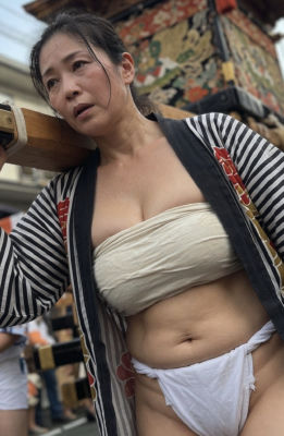 AI-generated image of a woman in traditional Japanese festival attire