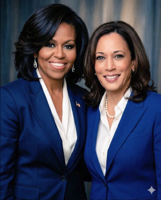 Deepfake of Michelle Obama and Kamala Harris posing together