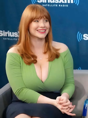 AI-generated image of Bryce Dallas Howard at a SiriusXM interview