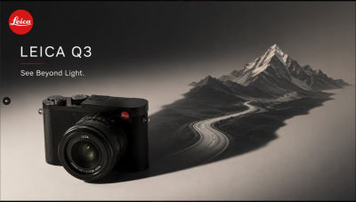 AI-generated Leica Q3 promotional image