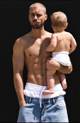 AI image detected of Justin Bieber holding a baby outdoors