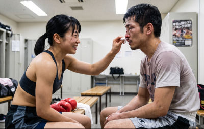 AI generated image of an unidentified people in a boxing gym