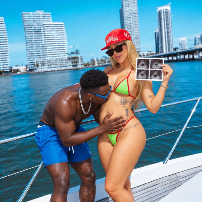 AI image detected of Vini Jr. and Virginia Fonseca on a yacht announcing a pregnancy