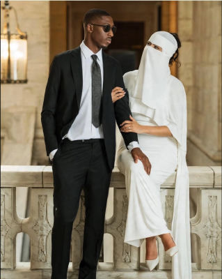 Deepfake wedding-style portrait of Ousmane Dembélé