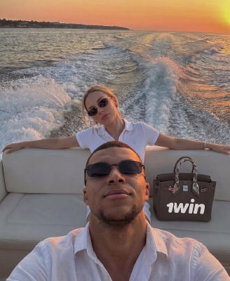 Deepfake of Kylian Mbappé and Ester Expósito promoting 1win on a yacht