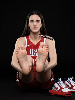 AI-generated image of Caitlin Clark in a USA basketball jersey