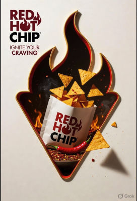 AI-generated Red Hot Chip advertisement poster