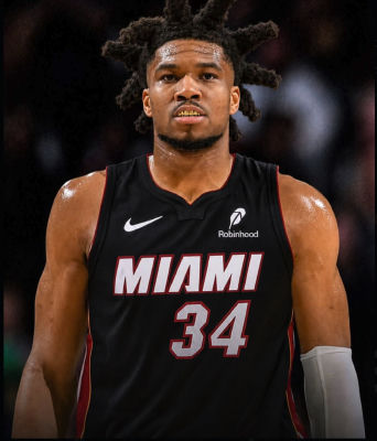 AI-generated image of Giannis Antetokounmpo in a Miami Heat jersey