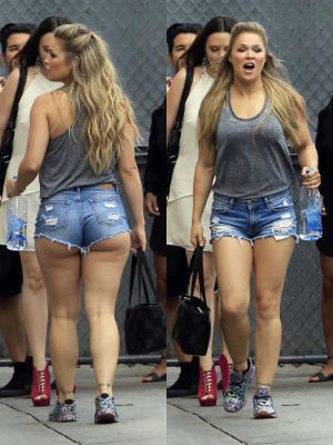 AI-generated image of Ronda Rousey in casual streetwear