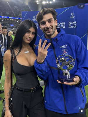 AI image of Ferran Torres & Mia Khalifa