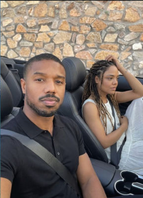 Deepfake of Michael B. Jordan and Jadagrace in a car