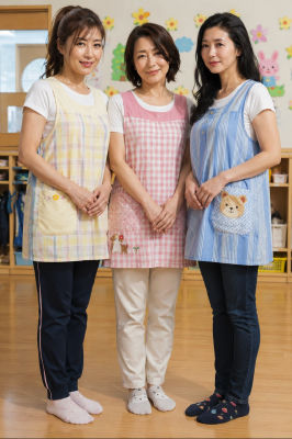 Deepfake of an unidentified women in daycare uniforms