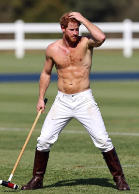 AI-generated image of Prince Harry in polo gear