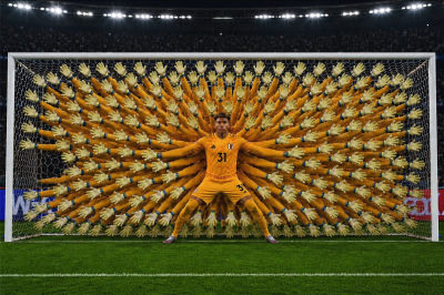 AI-generated image reportedly showing Ayane Suzuki as soccer goalkeeper