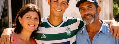 Deepfake of Muhammad Ali wearing a Sporting CP jersey