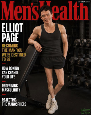AI-generated fabricated Men's Health cover depicting Elliot Page