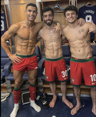 Deepfake of Cristiano Ronaldo and Tom Daley in Portugal locker room