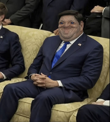 Deepfake of Marco Rubio seated in a formal setting