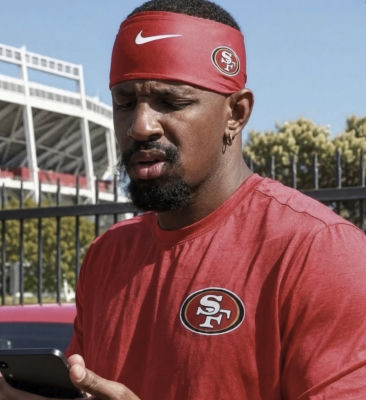 AI-generated image reportedly showing 'Daejeon Love' in San Francisco 49ers gear
