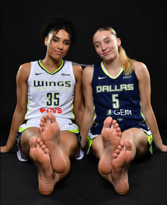 Deepfake of Paige Bueckers and Azzi Fudd in Dallas Wings 'After Hours' photoshoot
