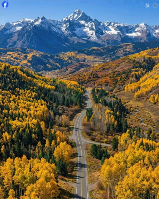 AI-generated autumn mountain landscape photo