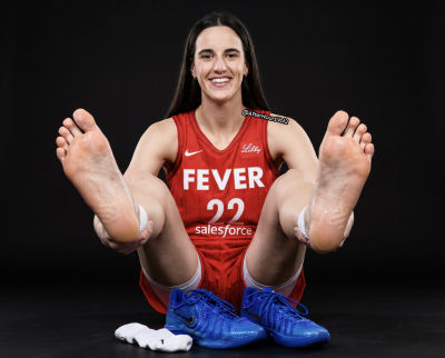 AI-generated image of Caitlin Clark in Indiana Fever uniform