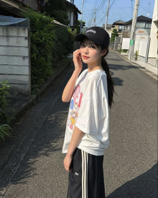 AI-generated image of a woman on a residential street in Japan