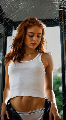 Deepfake image of Sadie Sink in Calvin Klein undergarments