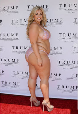 AI-generated image of Erika Kirk in pink bikini at Trump International Hotel Las Vegas