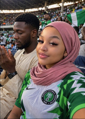 AI-generated image of fans at a Nigeria football match
