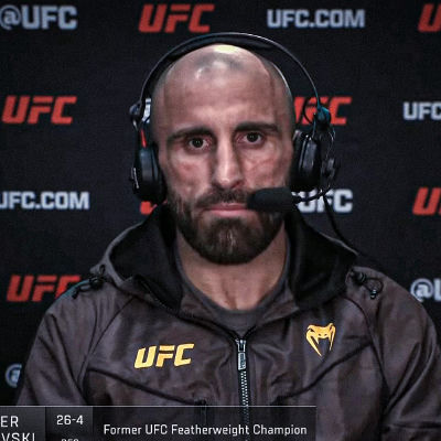 AI-generated image of Alexander Volkanovski at UFC press conference