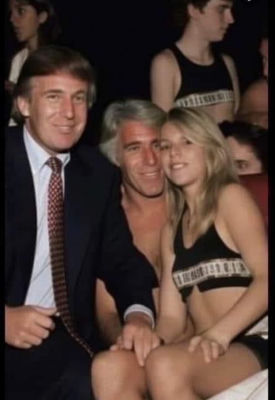 Jeffrey Epstein, Donald Trump — AI-generated (X Community Notes)