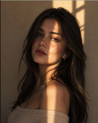 AI-generated portrait of Odeya Rush
