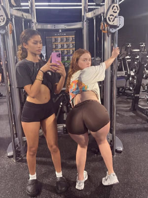 Deepfake of Zendaya and Sadie Sink at the gym