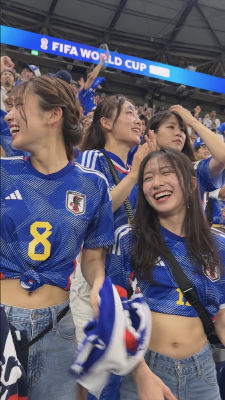 AI-generated image resembling Ikumi Hisamatsu and Alejandra Valencia at FIFA World Cup